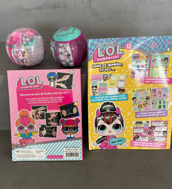 Lot de 2 poupées L.O.L. Surprise Neuves sous blister Mermaids Tots + Hair Beads Tots - photo numéro 2