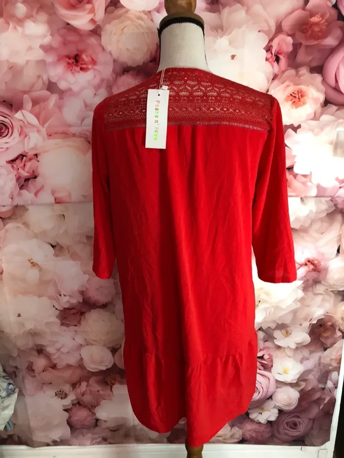 Robe rouge Peace n’ love - photo numéro 3