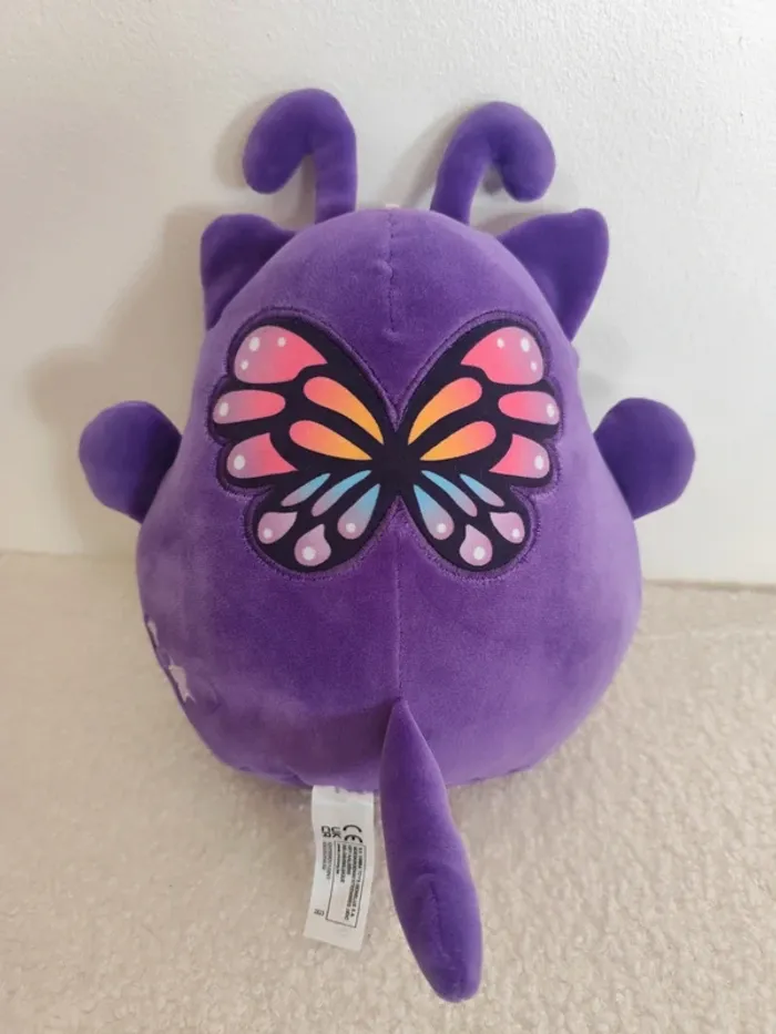 Peluche squishy violet arc en ciel 28cm - photo numéro 2