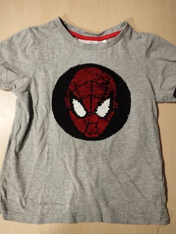 T-shirt Spiderman avec sequins 4/6 ans