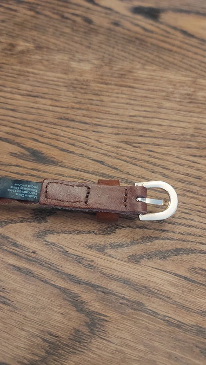 Ceinture tressée en cuir Marron H&M de - photo numéro 12