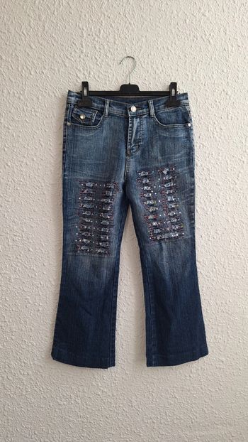 Jean fille 12 ans avec strass et broderies