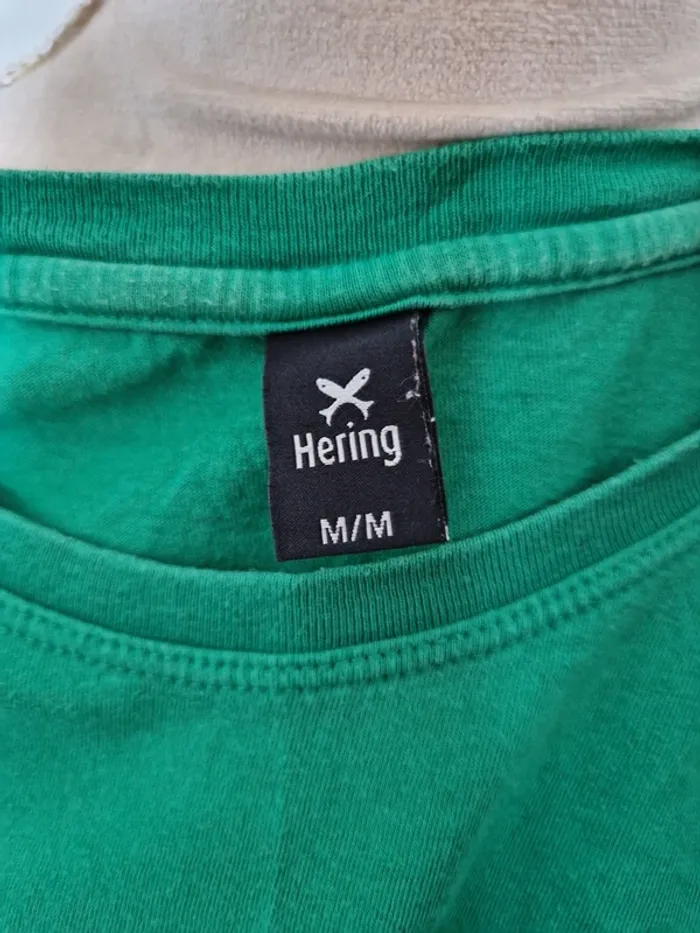 Tee shirt vert happiness hering taille M - photo numéro 4