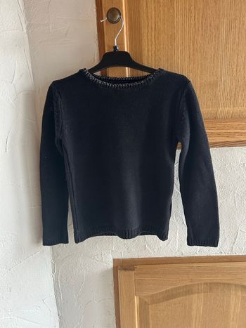 Pull en maille noir - taille 8 ans