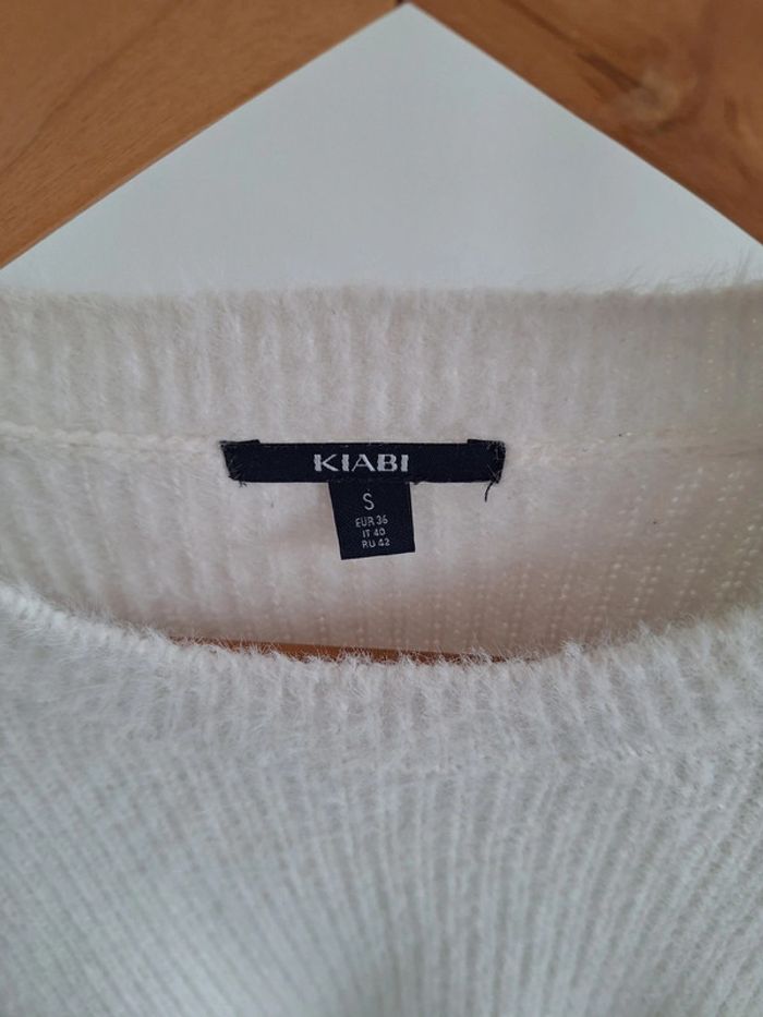Pull blanc kiabi femme S 36 - photo numéro 2