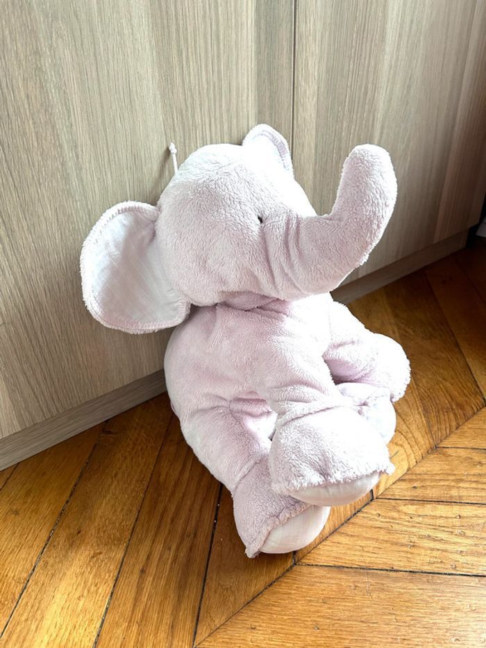 Peluche Ferdinand l'éléphant Rose (25 cm) Tartine et chocolat - photo numéro 2