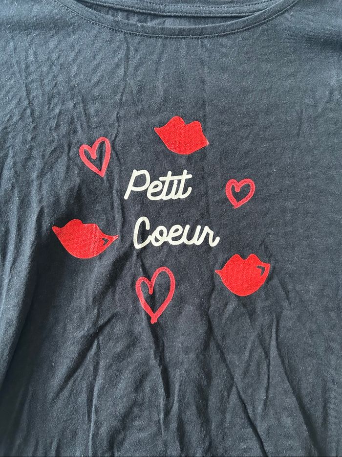 T-shirt petit cœur Kiabi - photo numéro 3