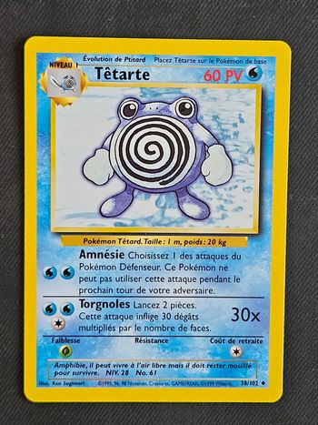 Carte Pokemon Têtarte Set de base 38/102