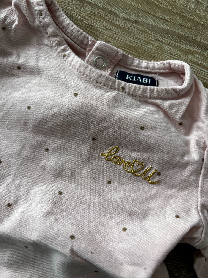 Tee shirt love u KIABI t.1m - photo numéro 2