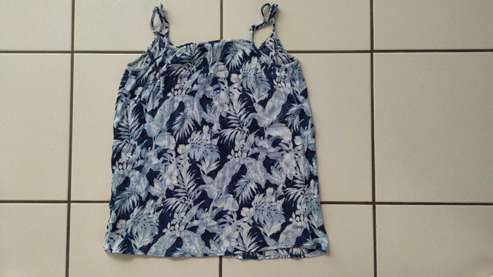 Top / débardeur tons bleu H&M taille 36 - photo numéro 5