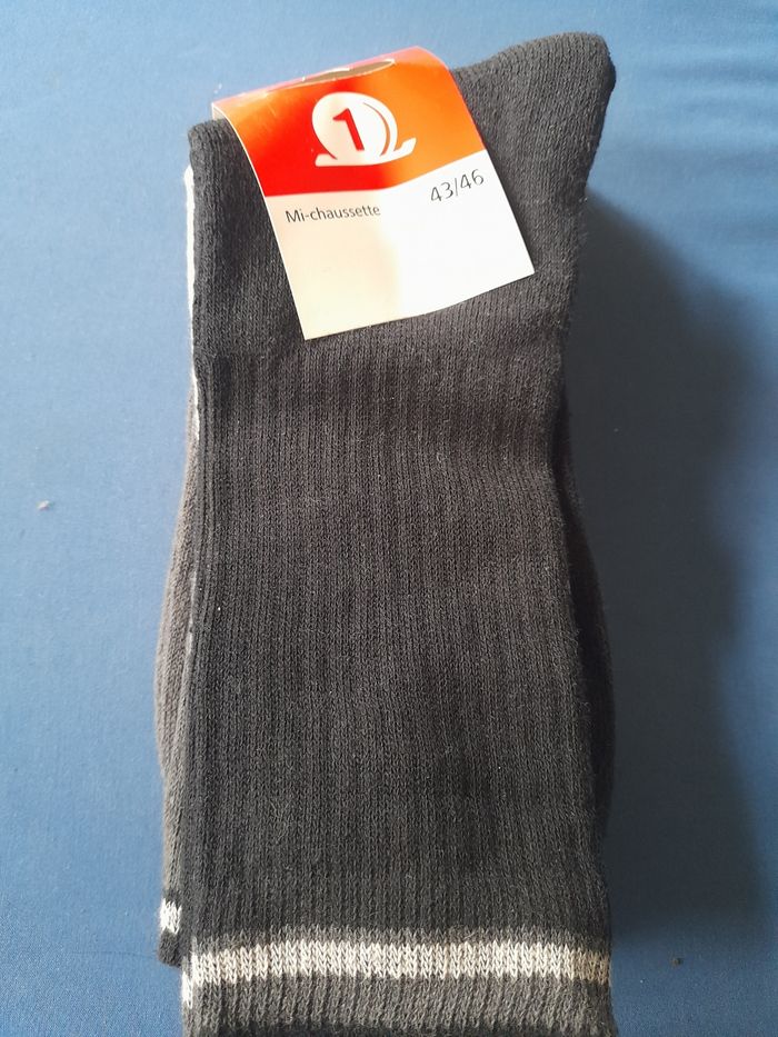 Lot de 3 paires de chaussettes, pointure 43-46