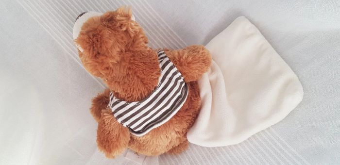 Doudou ours brun mouchoir Babynat - photo numéro 4