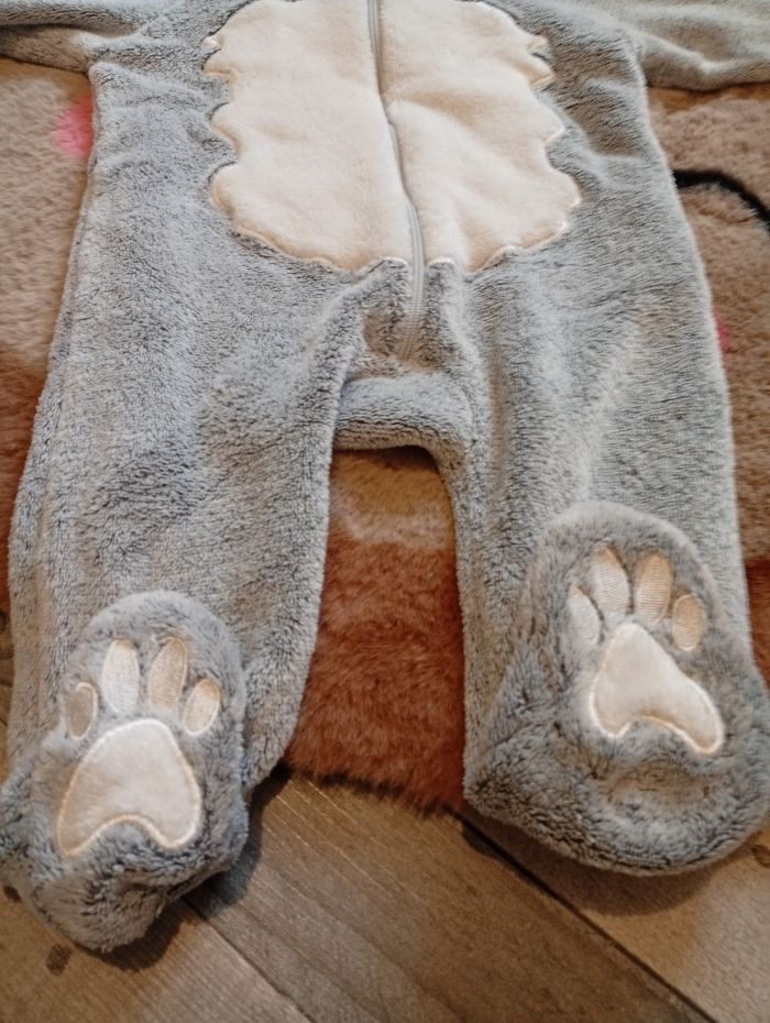 Combinaison chaude en pilou mixte 6 mois - photo numéro 2