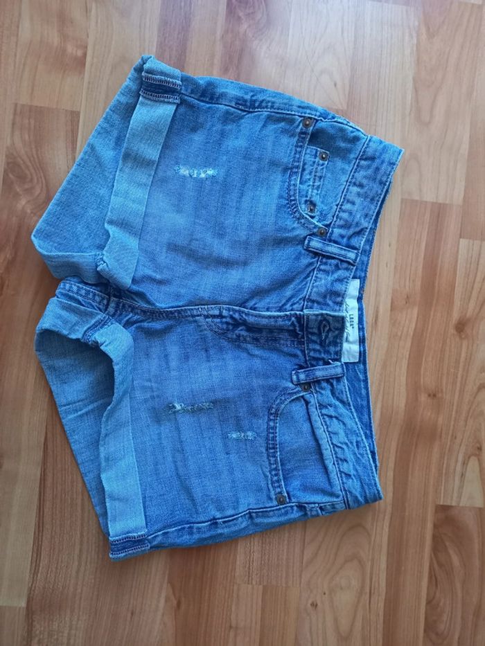 Short en jean taille 34 h&m - photo numéro 4