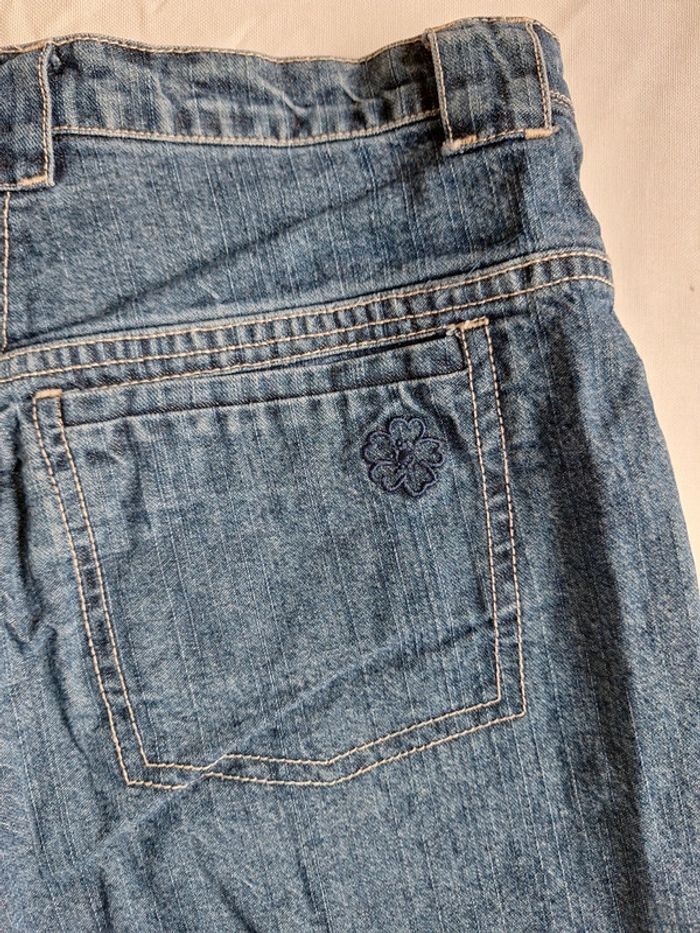 Short en jean bleu foncé texbasic 12 ans enfant fille - photo numéro 3