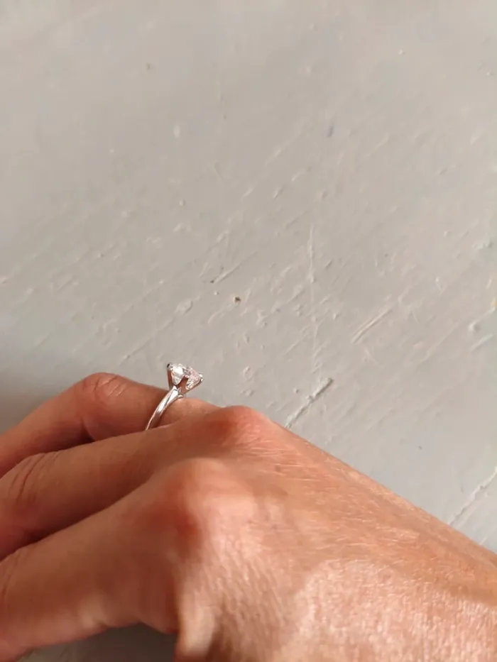 Bague solitaire en argent - photo numéro 10