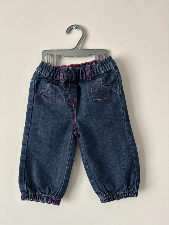 👖🌻jeans brut - bébé fille - 9 mois - très bon état - 71 cm