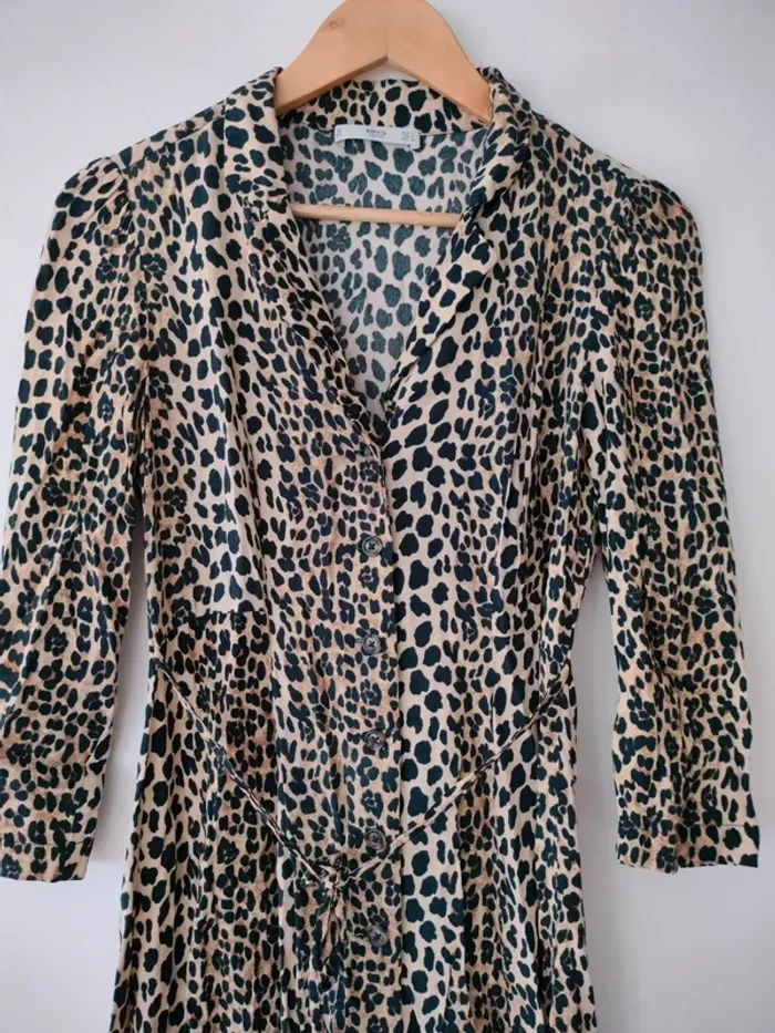 Robe léopard Mango S - photo numéro 5