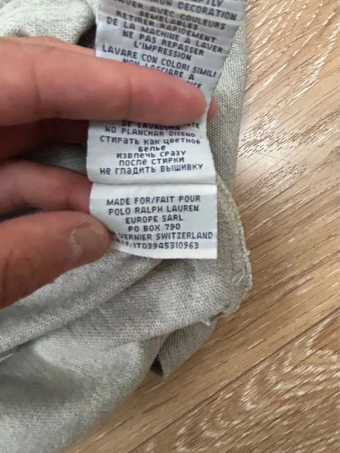Polo gris vintage Ralph Lauren LT (Large tall) boxe  nyc 1967  - - photo numéro 7
