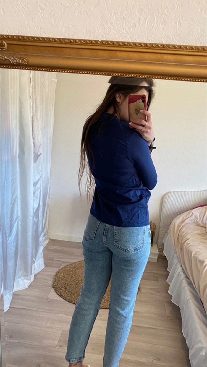 Chemisier bleu esprit - photo numéro 2