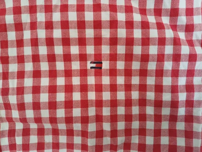 Chemise Tommy Hilfiger garçon 14 ans – carreaux rouge & blanc - photo numéro 5