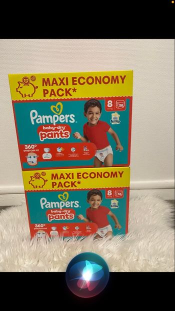 2 carton de couche Pampers taille 8