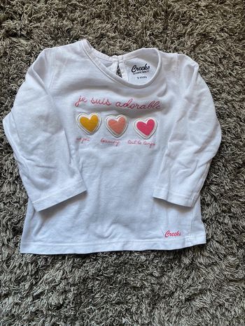 T-shirt manches longues Creeks 9 mois