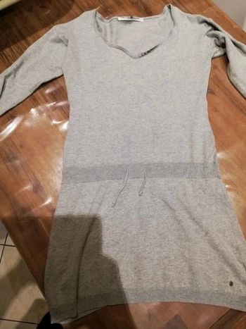 Robe pull grise manches longues bonobo