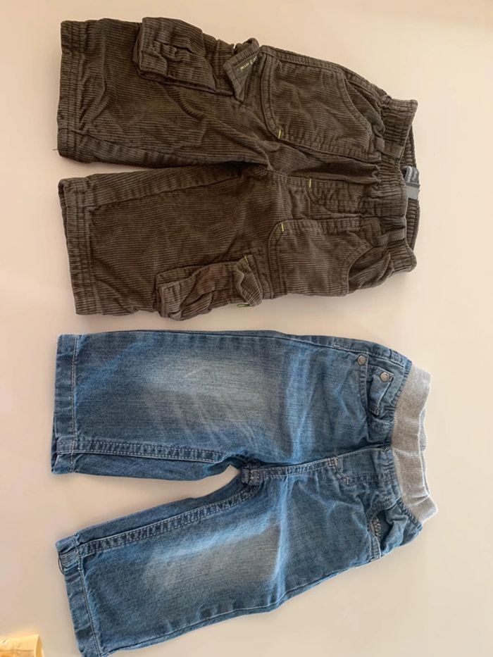 Lot 2 pantalons 9 mois