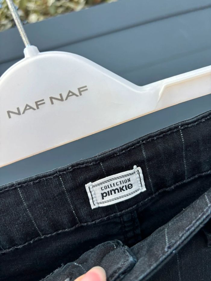 Pantalon noir à rayures Pimkie taille 40 – chic et confortable - photo numéro 2
