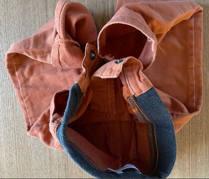 Pantalon élastiqué effet molleton 86cm 23m 2a - photo numéro 3