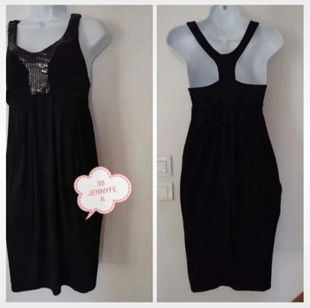 Robe avec sequins dos nu femme.38..