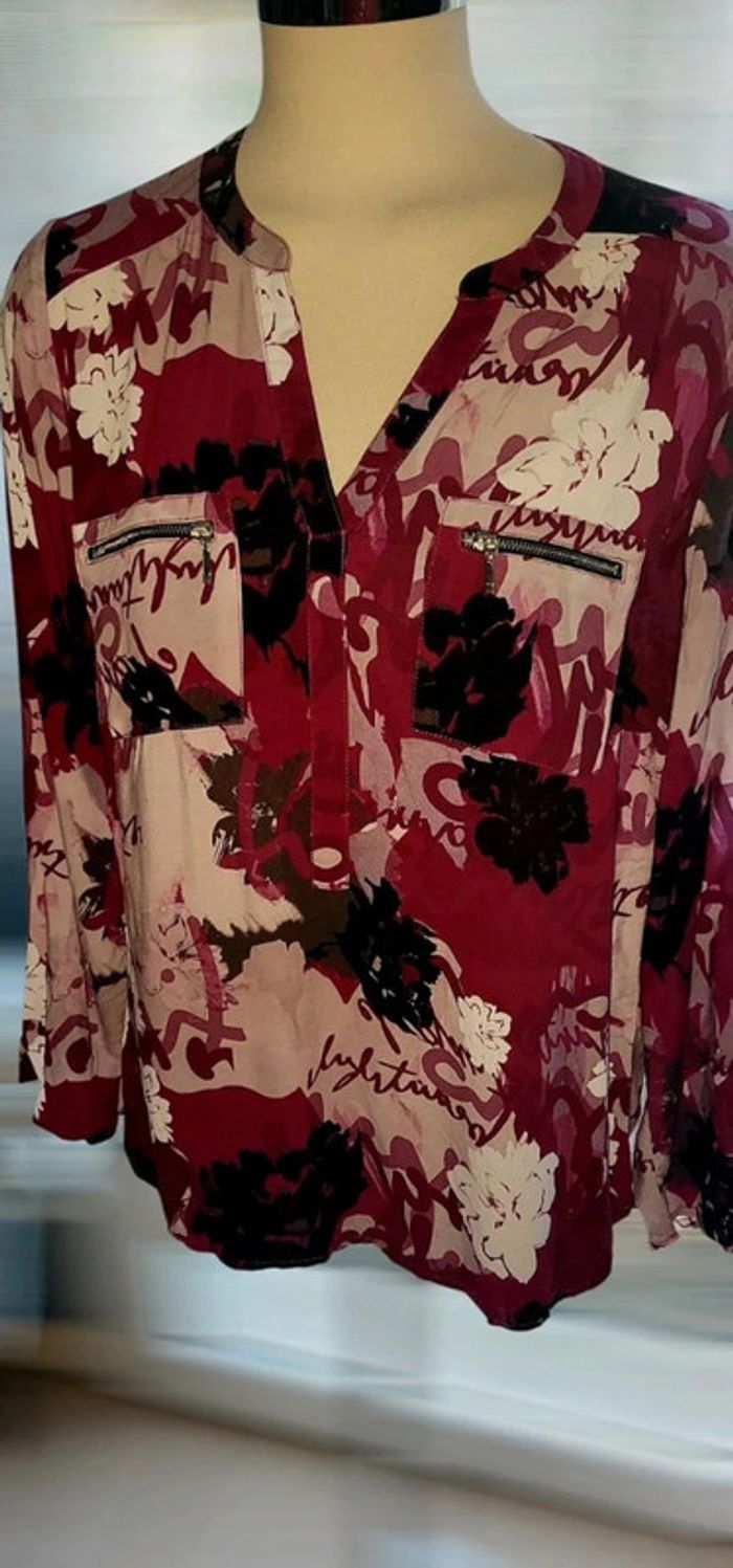 Blouse élégante à motifs floraux Armand Thiery - photo numéro 2