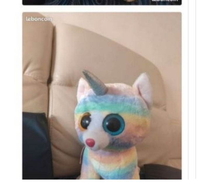 Chat licorne 🦄 35 cm