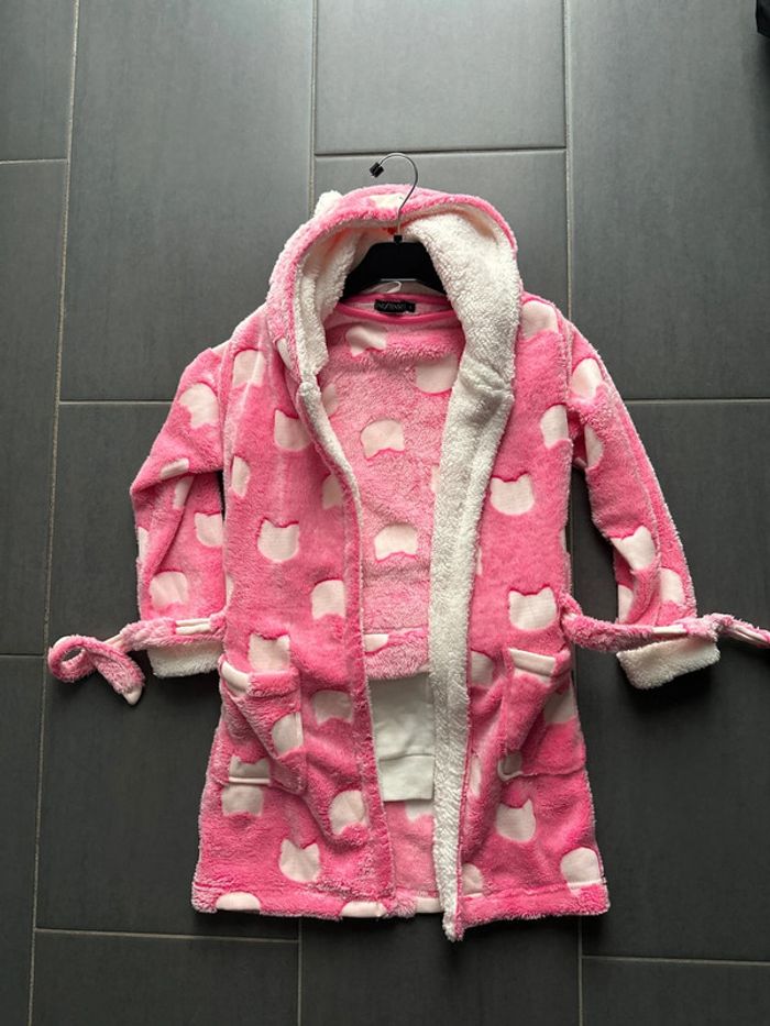 Ensemble 3 pièces pyjama et peignoir 8 ans - photo numéro 2