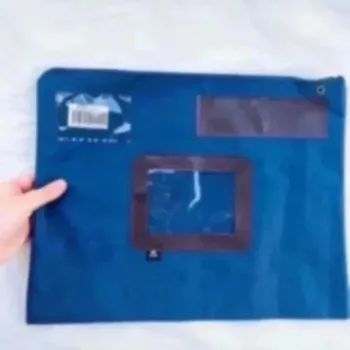 Sublime Pochette sac zippé à fermeture à glissière imperméabilisé bleu marine Alba neuv