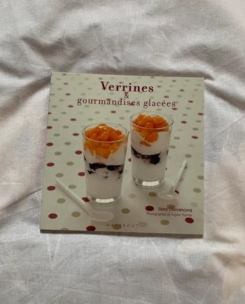 Livre de cuisine Verrines et gourmandises glacées