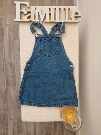🌟 Robe salopette en jean fille - 6 ans - 🌟