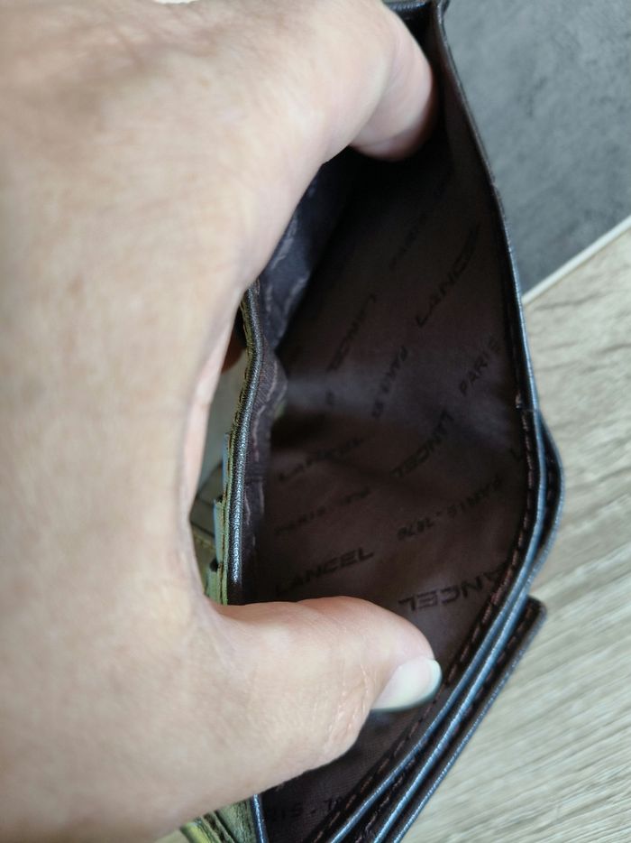 Porte monnaie Lancel marron - photo numéro 4