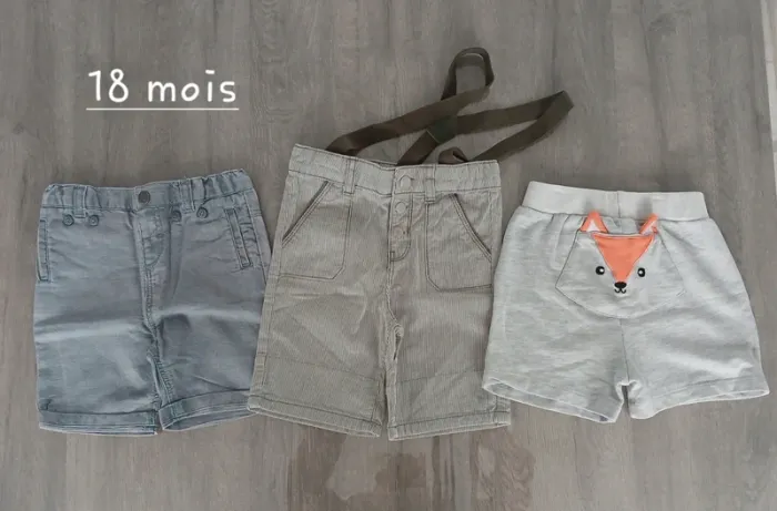 Lot short 18 mois
