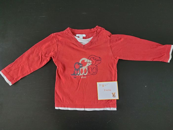 Haut manches longues 2 ans - Dinosaure - photo numéro 2