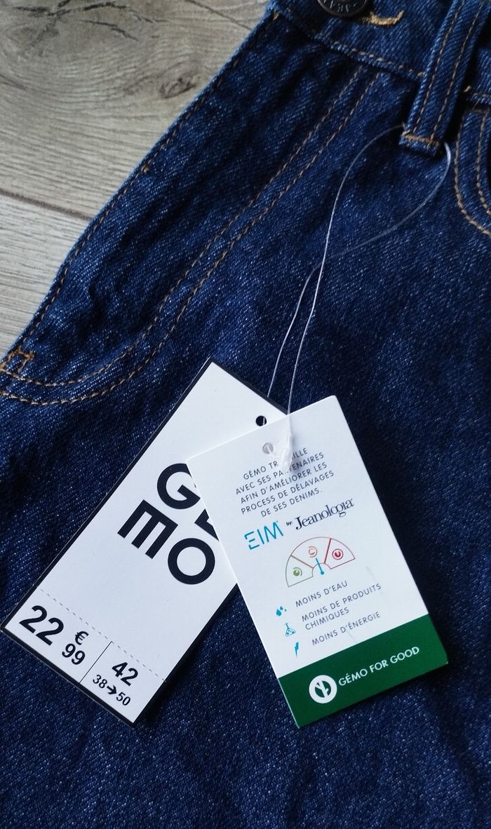 Jean Homme GÉMO Regular  taille 42 (US 32)  neuf étiquettes - photo numéro 7