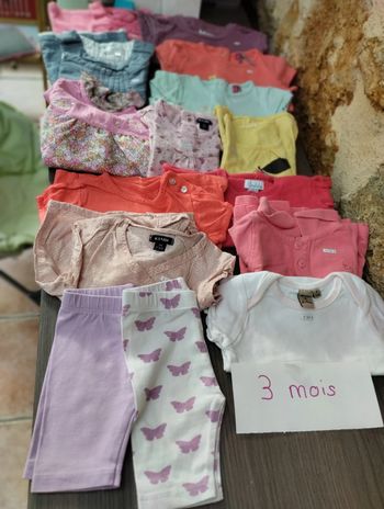 Lot 3 mois fille été 16 articles