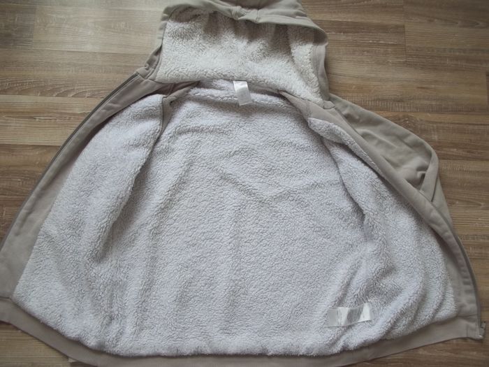 Gilet sweat à capuche crème fourré Domyos 14 ans - photo numéro 4