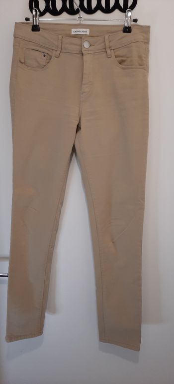 Jean skinny beige 