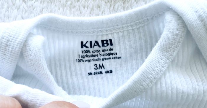 lot de 3 body blanc manches courtes « Kiabi » T3 mois - photo numéro 3
