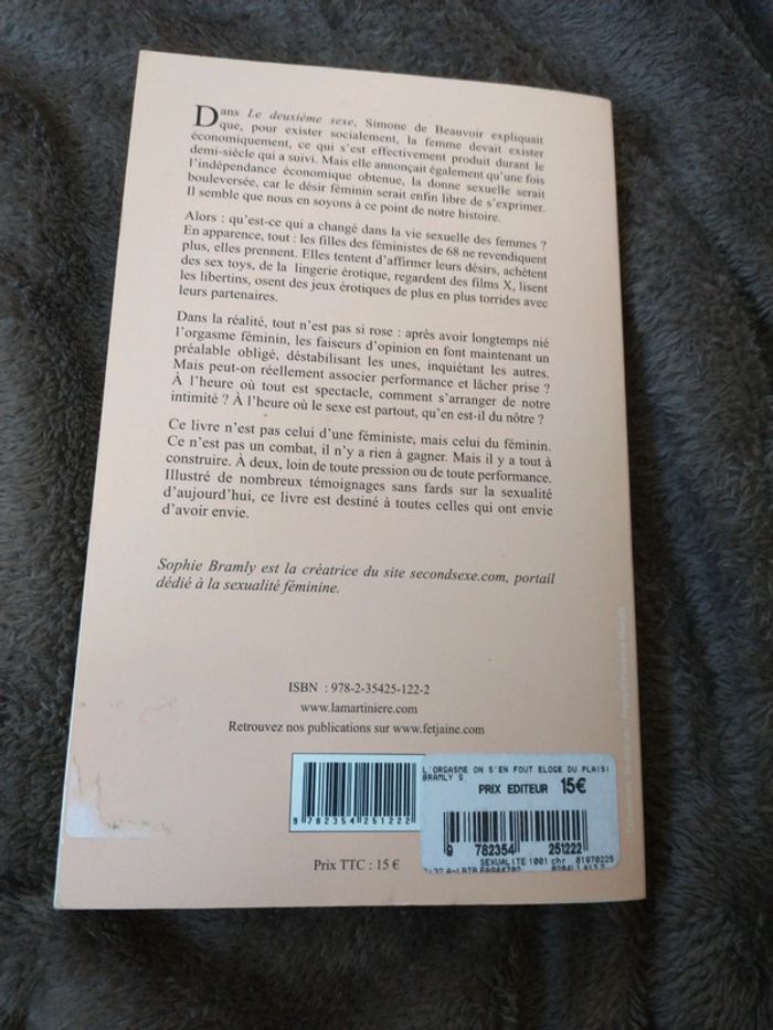 Livre de Sophie bramly l'orgasme on s'en fout - photo numéro 2