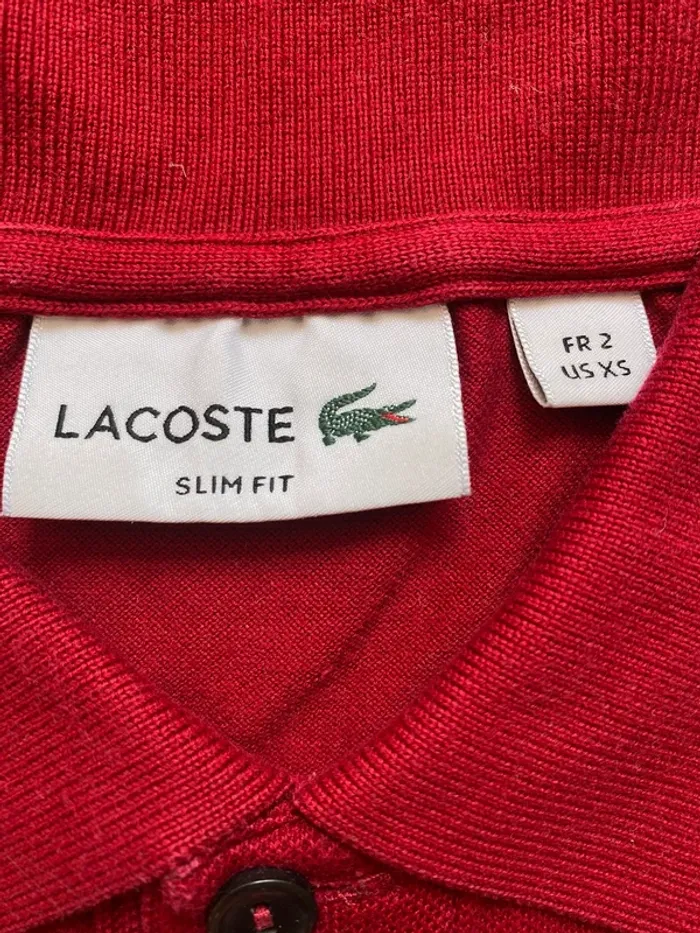 Polo Lacoste club bordeaux - photo numéro 4