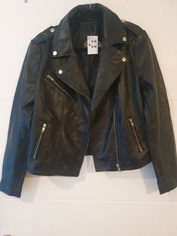 Veste en cuir d'agneau