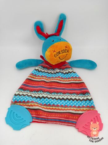 Doudou dentition Ane bleu Corsica